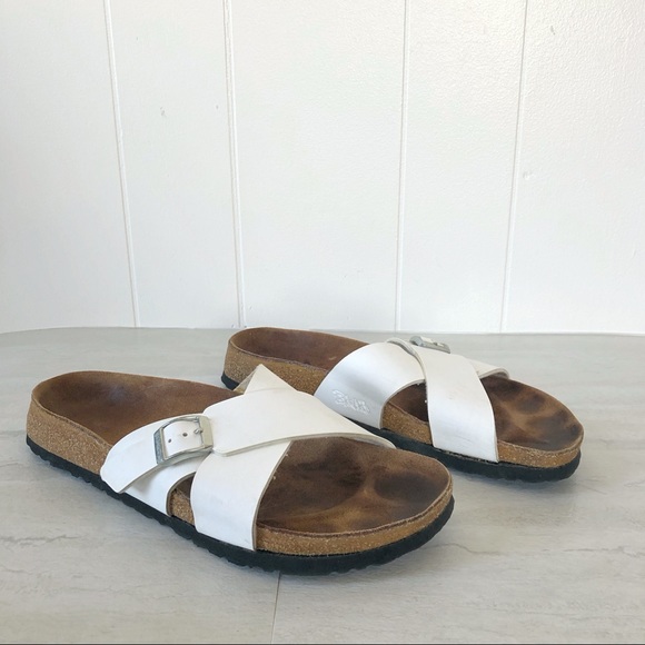 Birkenstock Shoes - Birkenstock Birkis Santosa White Narrow Sandal 9
